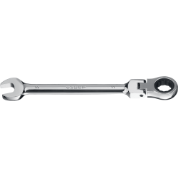 Комбинированный гаечный ключ трещоточный шарнирный 17 мм, ЗУБР / 27101-17